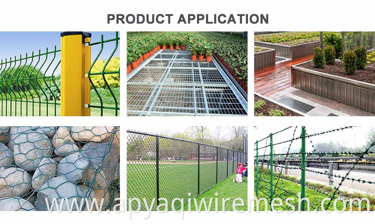 PVC Galvanized security wire mesh fence metal security fence